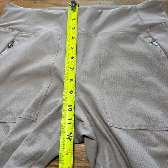 Athleta Headlands Hybrid Cargo Pants Light Asphalt Grey Taupe Women’s 12p - Picture 8 of 9